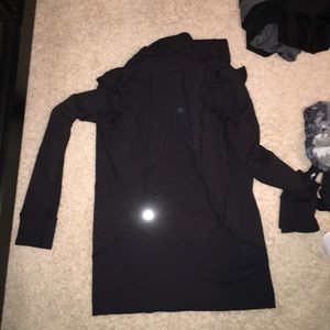 Black lululemon jacket with a hood